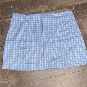 Blue and White plaid skirt **NWOT
